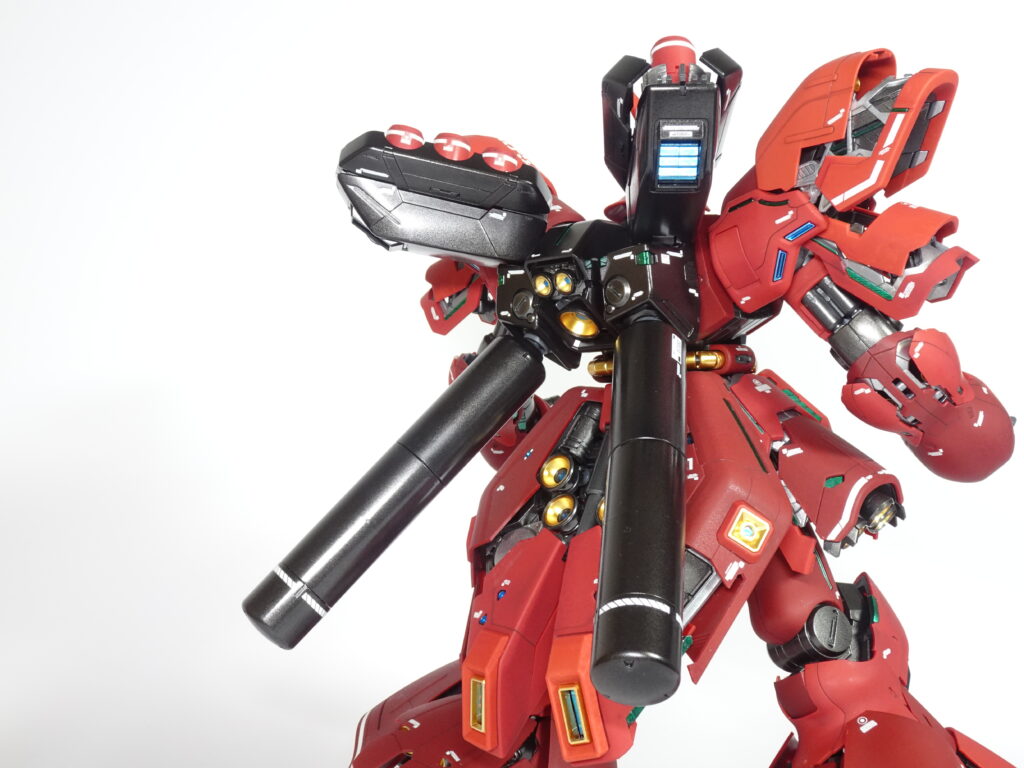 MG サザビーVer.ka を塗装作成しての完成編。可動は抜群です。