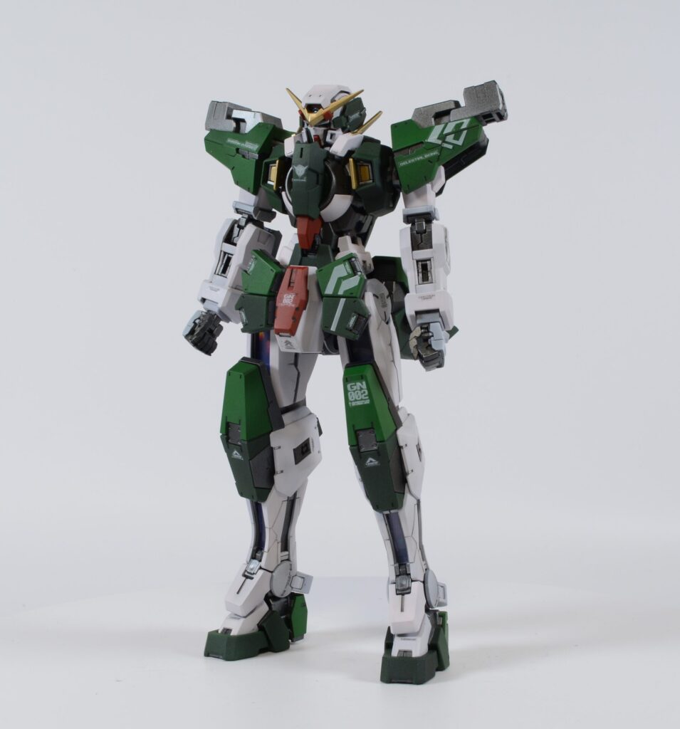MGデュナメスを塗装して完成、ポージングやギミックを画像確認