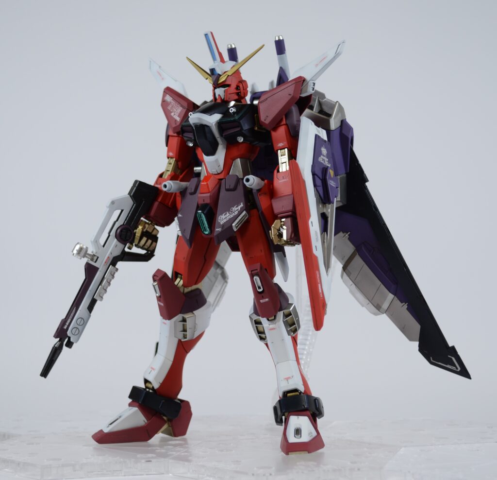 MGインフィニットジャスティスガンダムの塗装作成が完了