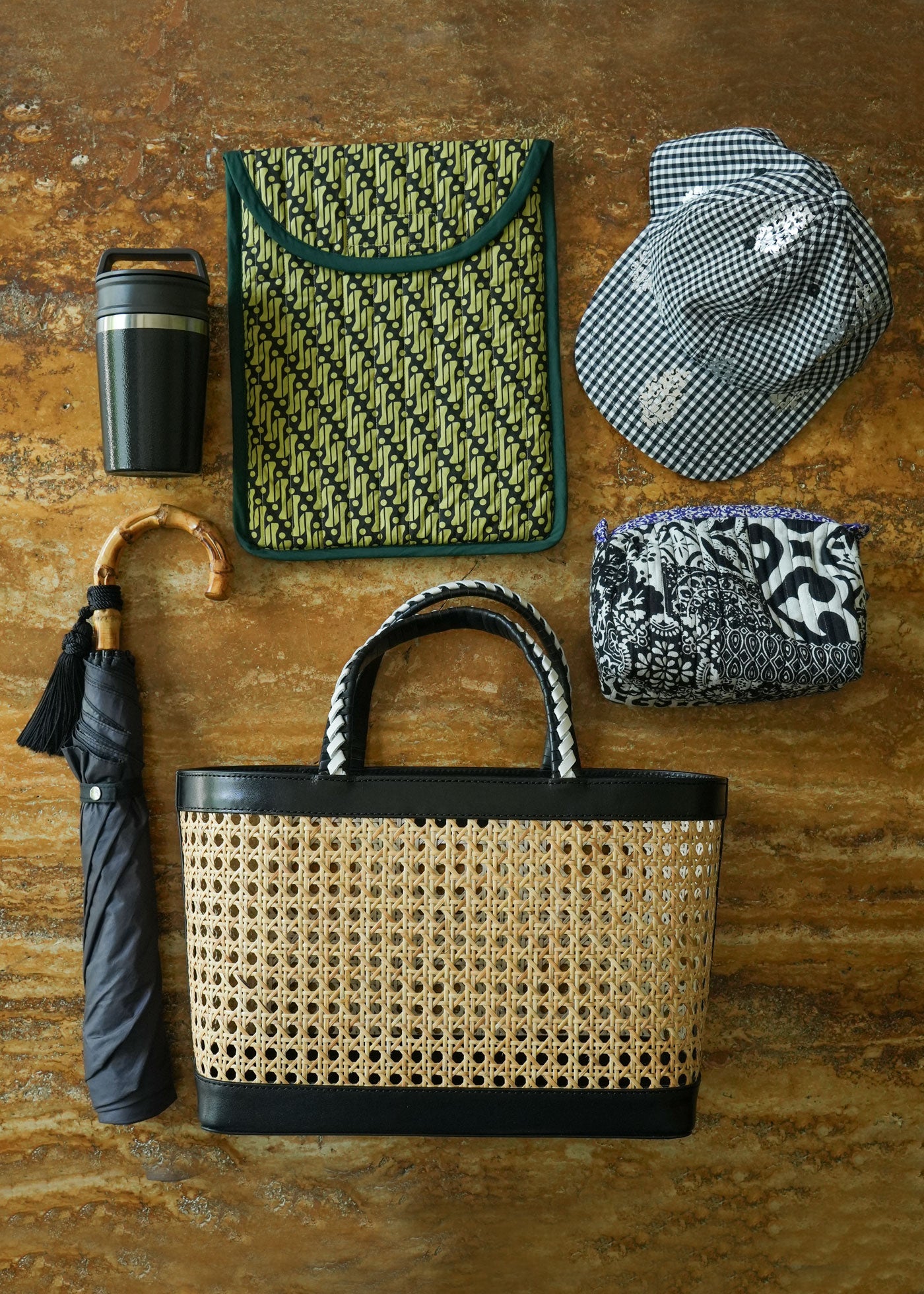 Leather Combi Basket | Pasand by ne Quittez pas | パサンドバイヌキテパ