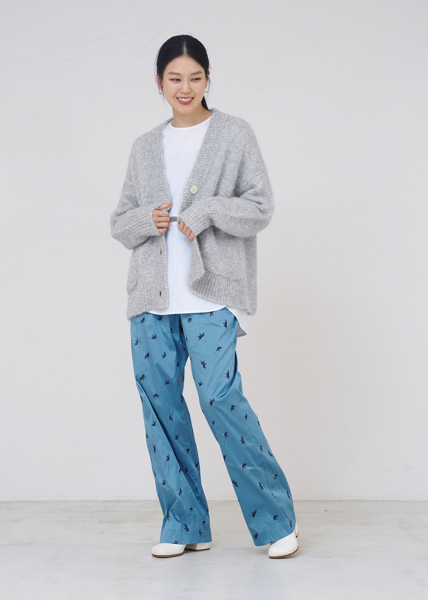 Alpaca Lurex Cardigan | Pasand by ne Quittez pas | パサンドバイ