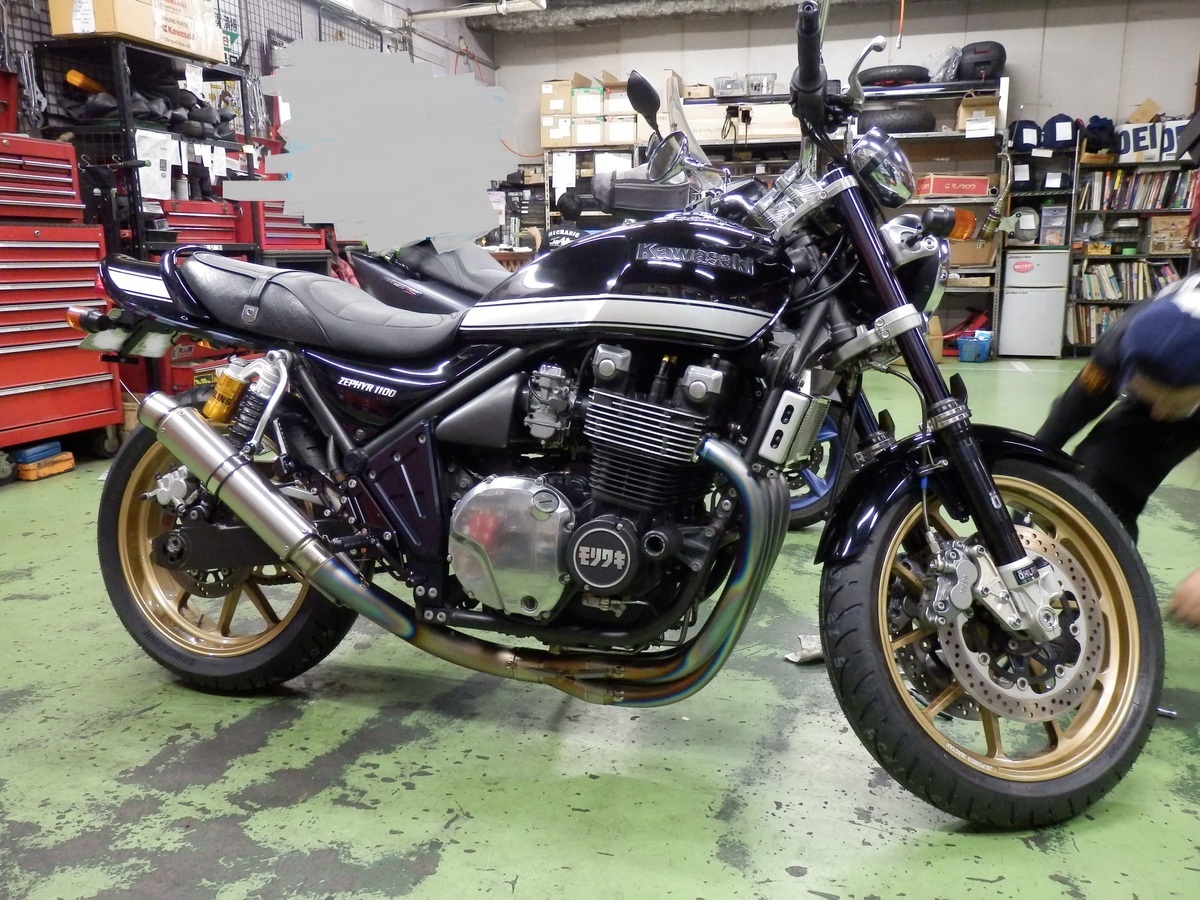 18インチ☆カワサキ ゼファー1100『タイヤ交換』ブリヂストン T31