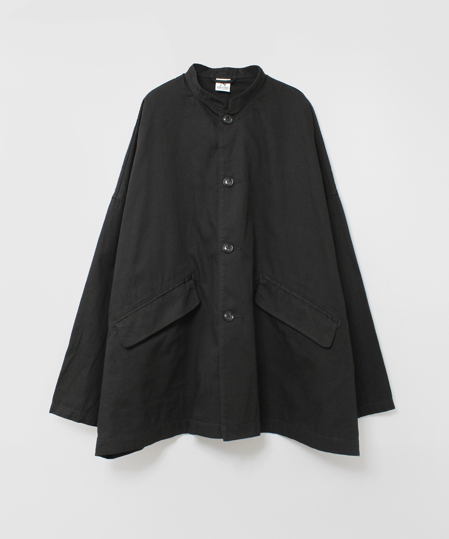 J2144 スタンドカラーロングジャケット(F パープルグレー): アウター