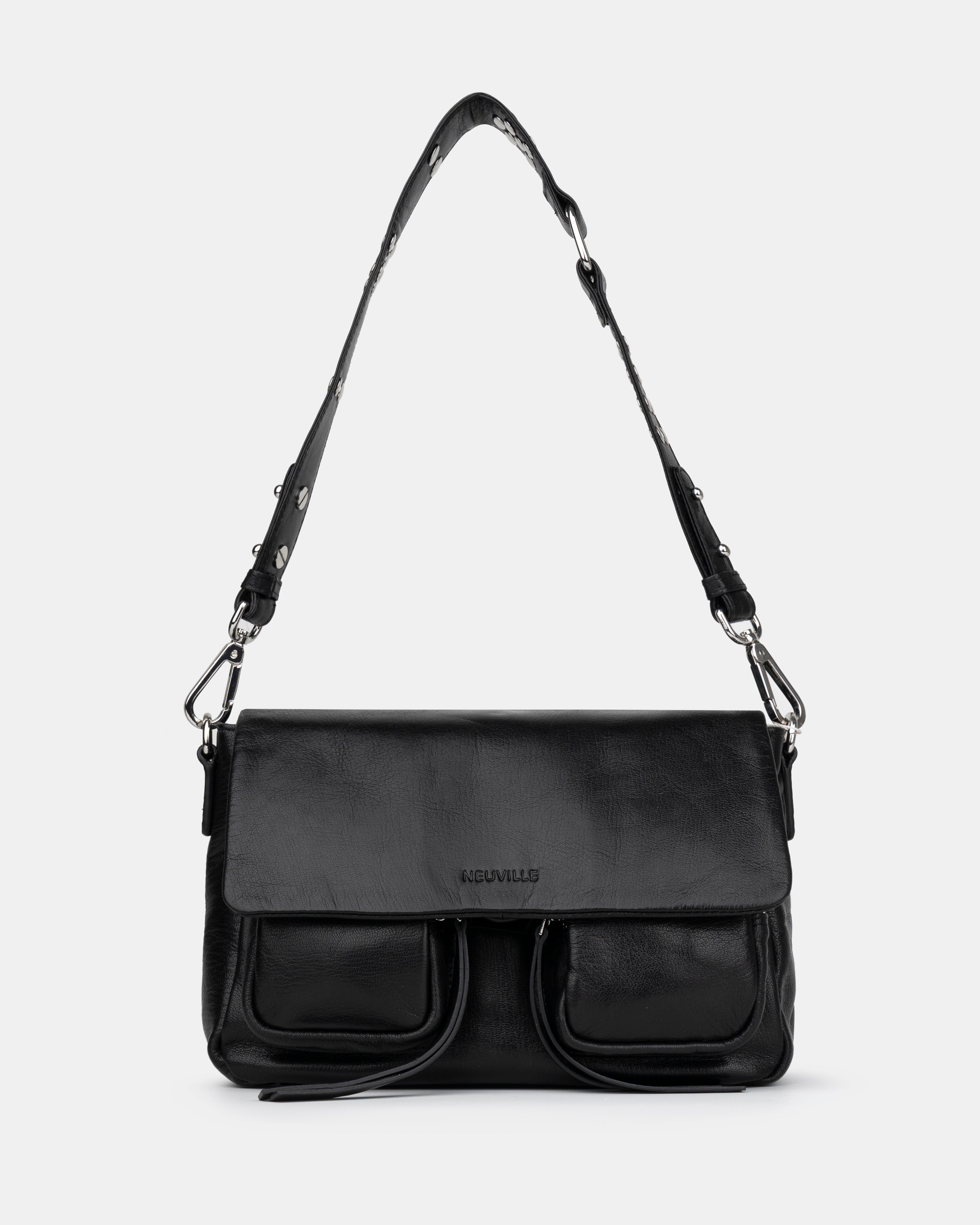 MAXKE BLACK | Women's Leather Bags| NEUVILLE
