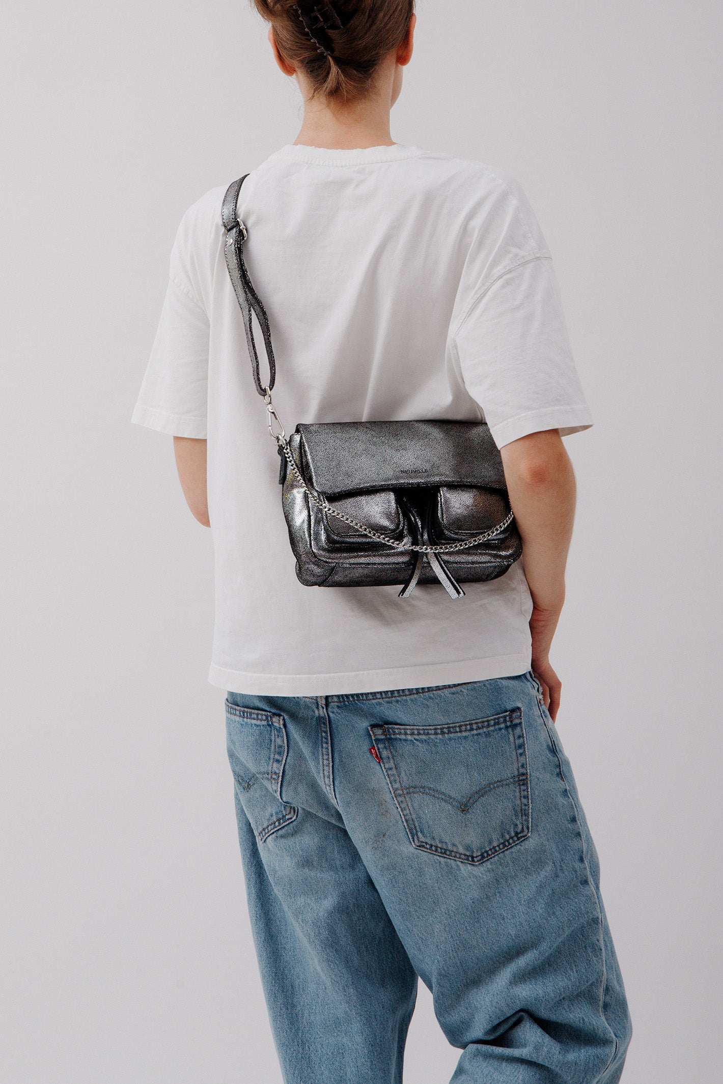 MAXKE SAND ANTHRACITE | Women's Leather Bags| NEUVILLE