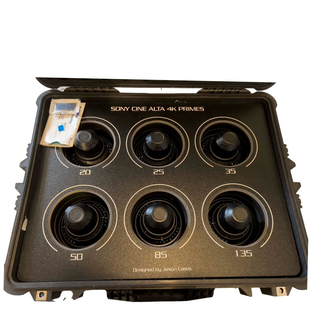Sony 4k Cine Alta T2 - 6 Lens Set - New Life Cine