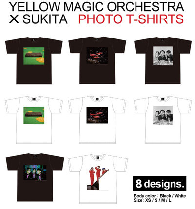 Y.M.O.』30年の歴史がTシャツに - 坂本龍一氏主宰のレーベルサイトで