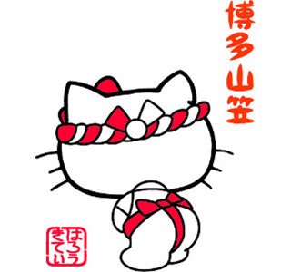 キティちゃんがスクール水着姿に! ふぐの水泳帽を被った山口県ご当地