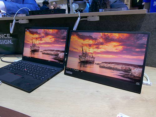 Lenovo、USB Type-C対応の14型モバイルディスプレイ「ThinkVision M14