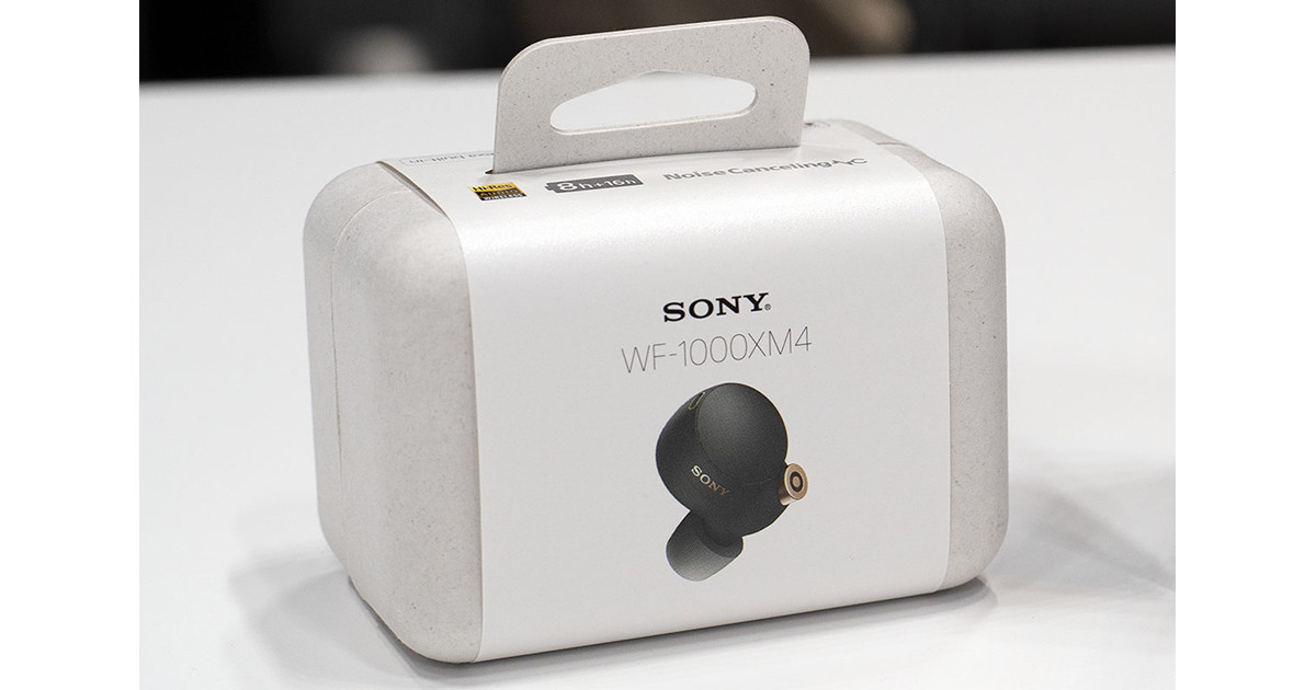ソニーのパッケージはプラスチックフリーな“紙”へ。WF-1000XM4で採用