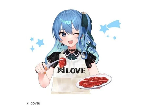 牛角】VTuber「星街すいせい」とコラボ! グッズ付き限定メニューや
