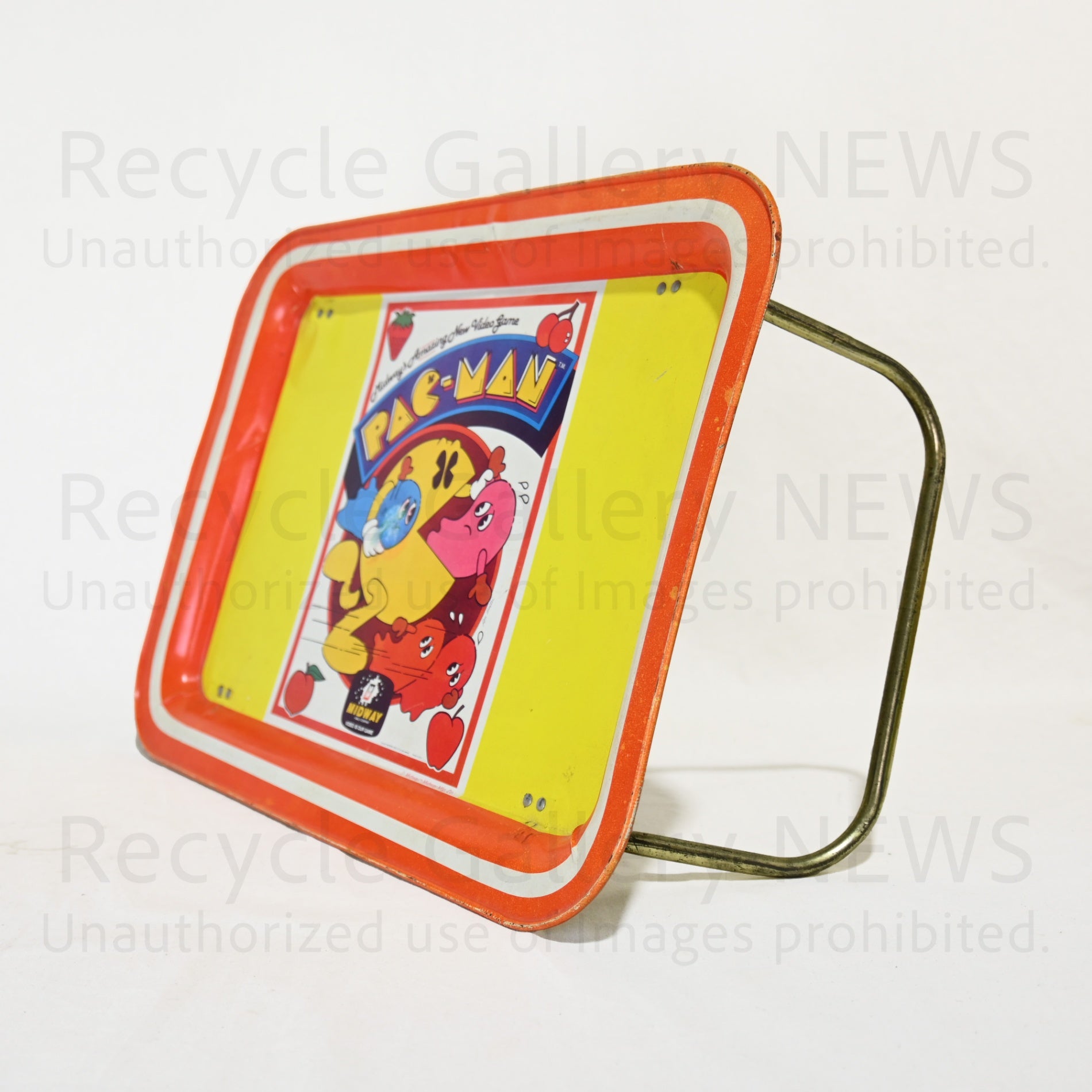 PAC-MAN Folding Mini Table Tin Tray 1980's Vintage / パックマン