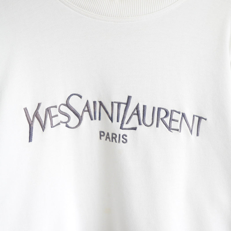 イヴ サンローラン 1990's ヴィンテージ スウェット YSLロゴ 刺繍