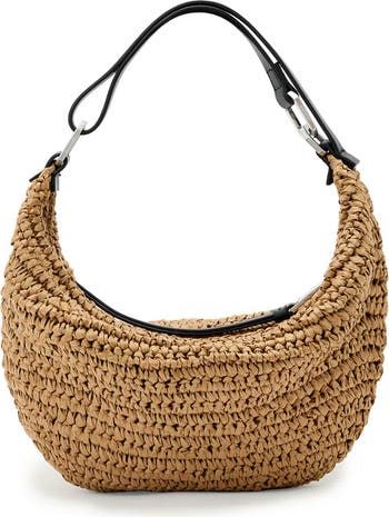AllSaints Micro Luna Raffia Bag | Nordstrom