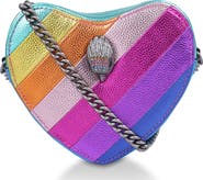 Kurt Geiger London Rainbow Shop Mini Kensington Heart Crossbody