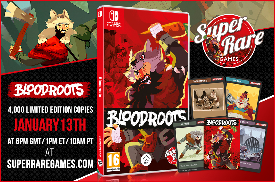 Bloodroots getting a physical release on Switch