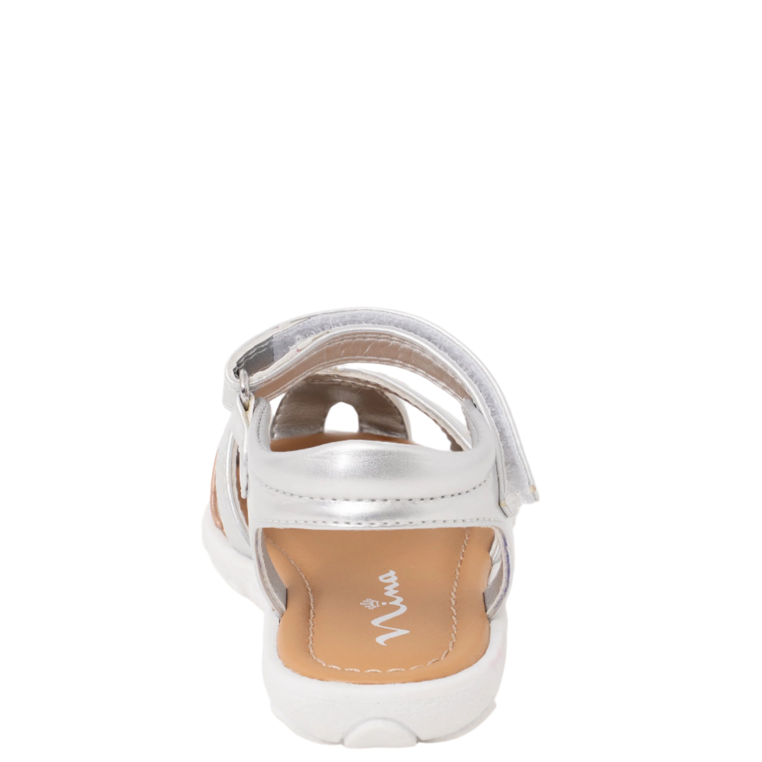 Girls Dallina Metallic Velcro Fisherman Sandals | Nina Shoes