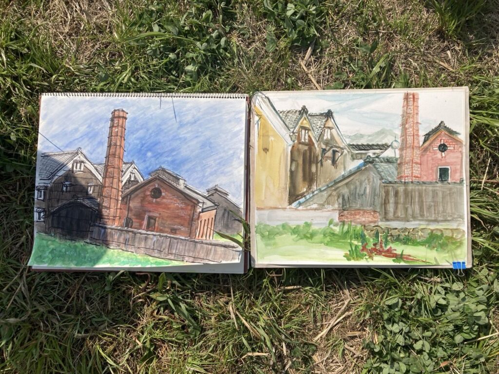 京都市｜伏見・松本酒造｜菜の花｜2025年3月｜風景画・作品｜スナップ