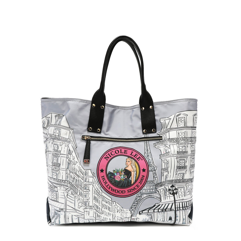 Alessandra Reversible Vegan Leather Large Oversized Metallic