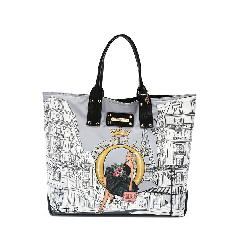 Alessandra Reversible Vegan Leather Large Oversized Metallic