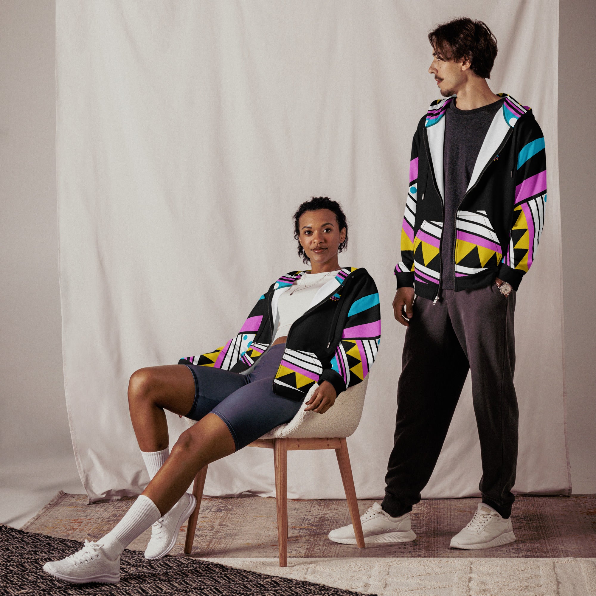 Colorbash Zip-Hoodie – Night Parade