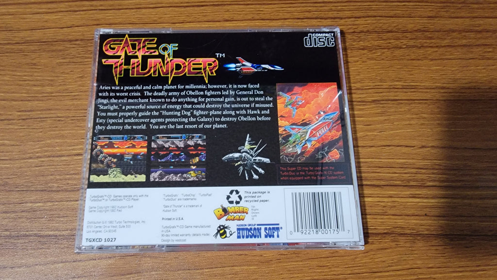 Gate of Thunder PCEngine game – Nightwing Video Game Reproductions
