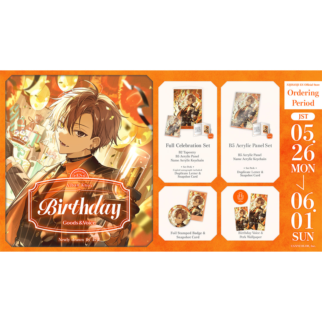 Alban Knox Birthday Goods & Voice 2025 – NIJISANJI EN Official Store