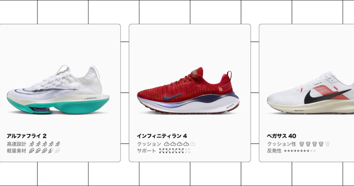 NIKE ランニングシューズガイド