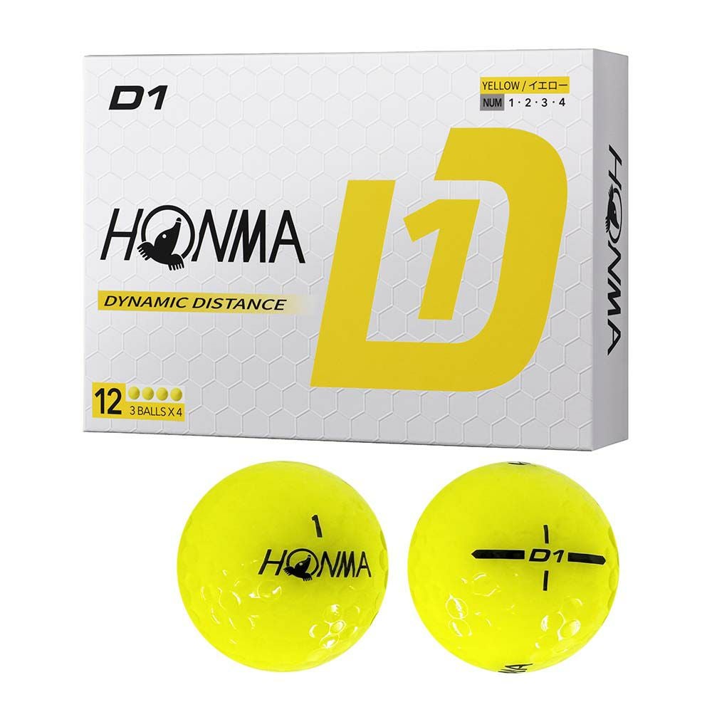 本間ゴルフ HONMA D1 ボール BT2401 イエロー 1ダース 2024 | ゴルフ