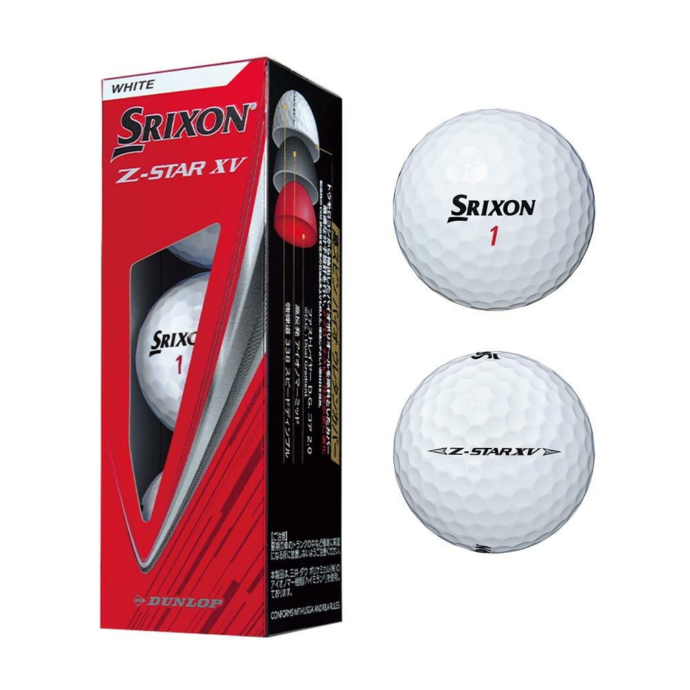 スリクソン SRIXON Z-STAR XV ボール ホワイト 1スリーブ(3個入) 2025
