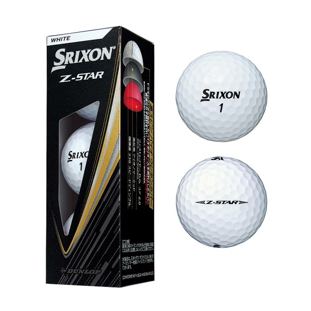 スリクソン SRIXON Z-STAR XV ボール ホワイト 1スリーブ(3個入) 2025