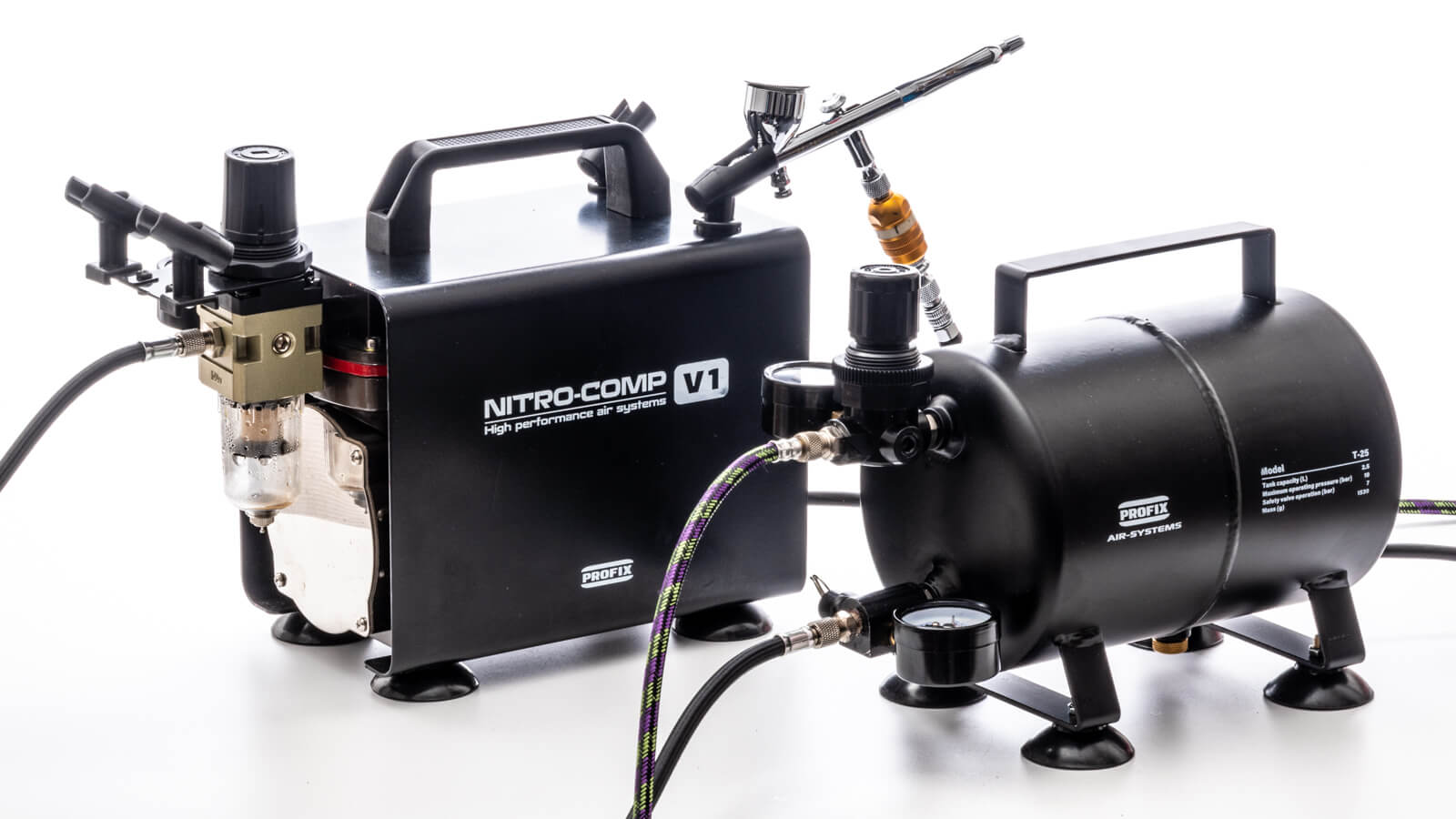 エアブラシワークが一気に安定！コンプレッサーへの「タンク増設」を超