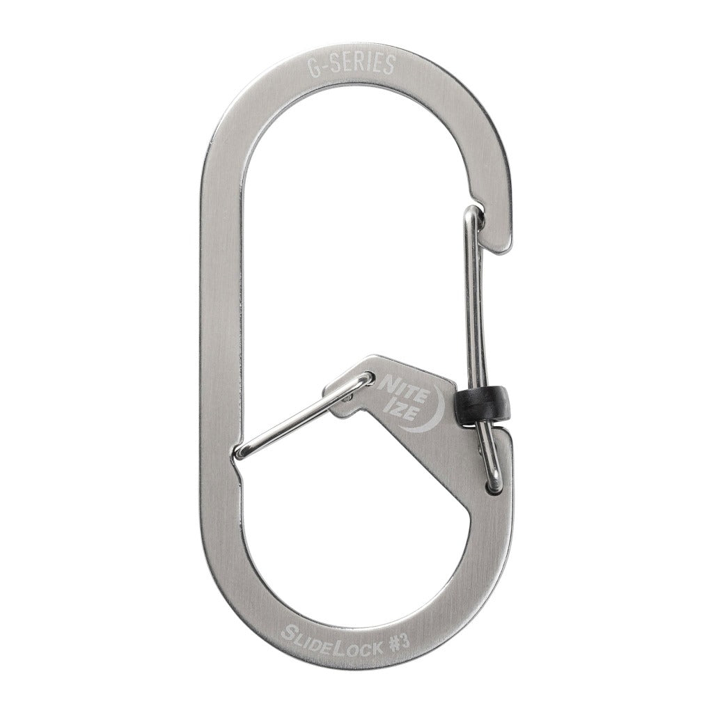 Gカラビナー スライドロック #3 ステンレスシルバー – Nite Ize JAPAN