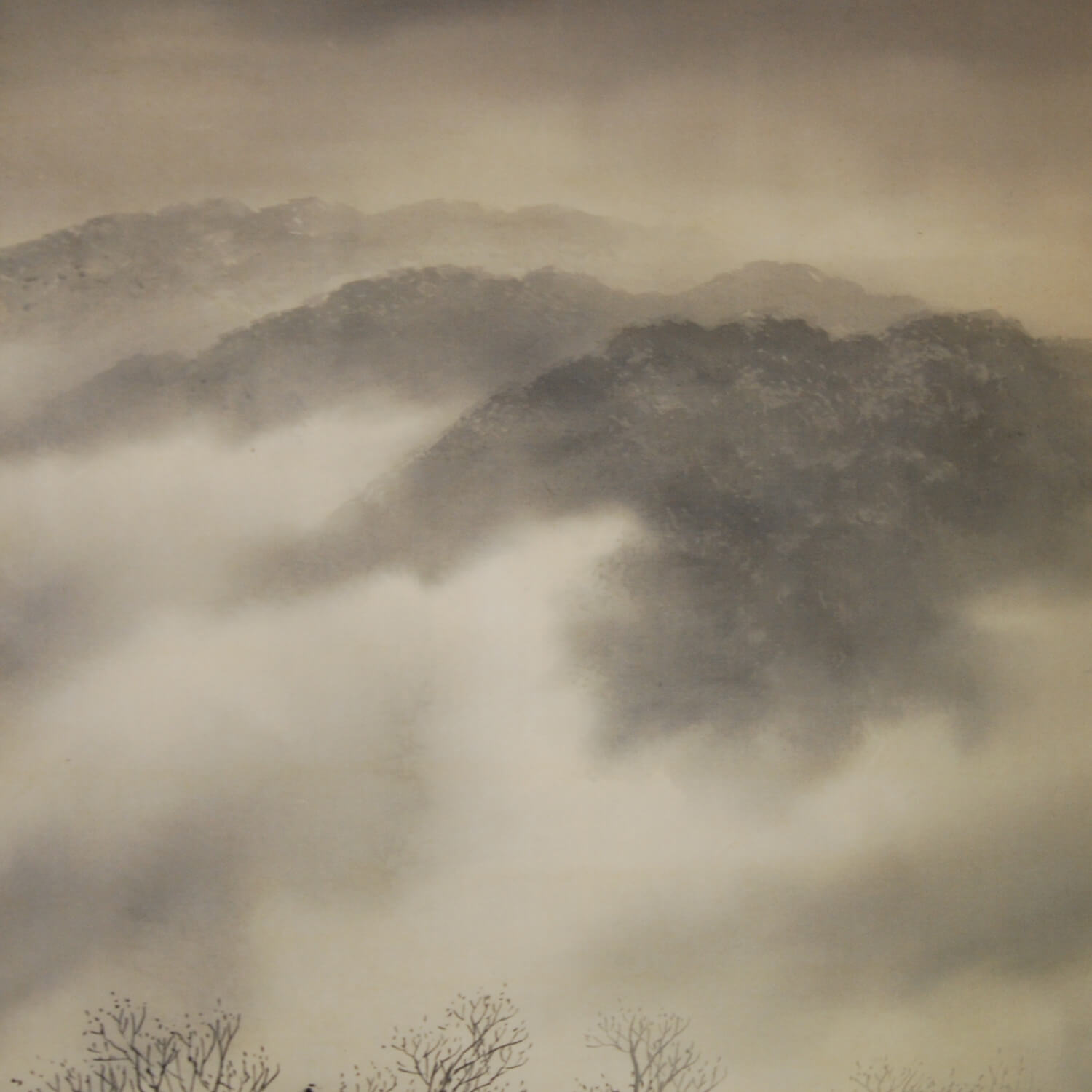 紺野苔青 / 水墨山水 | 掛軸 - 野村美術