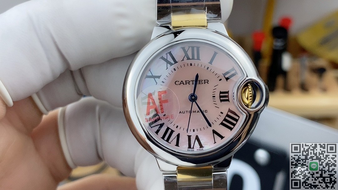 AF工場 バロン ブルー ドゥ カルティエ 33mm コンビゴールド