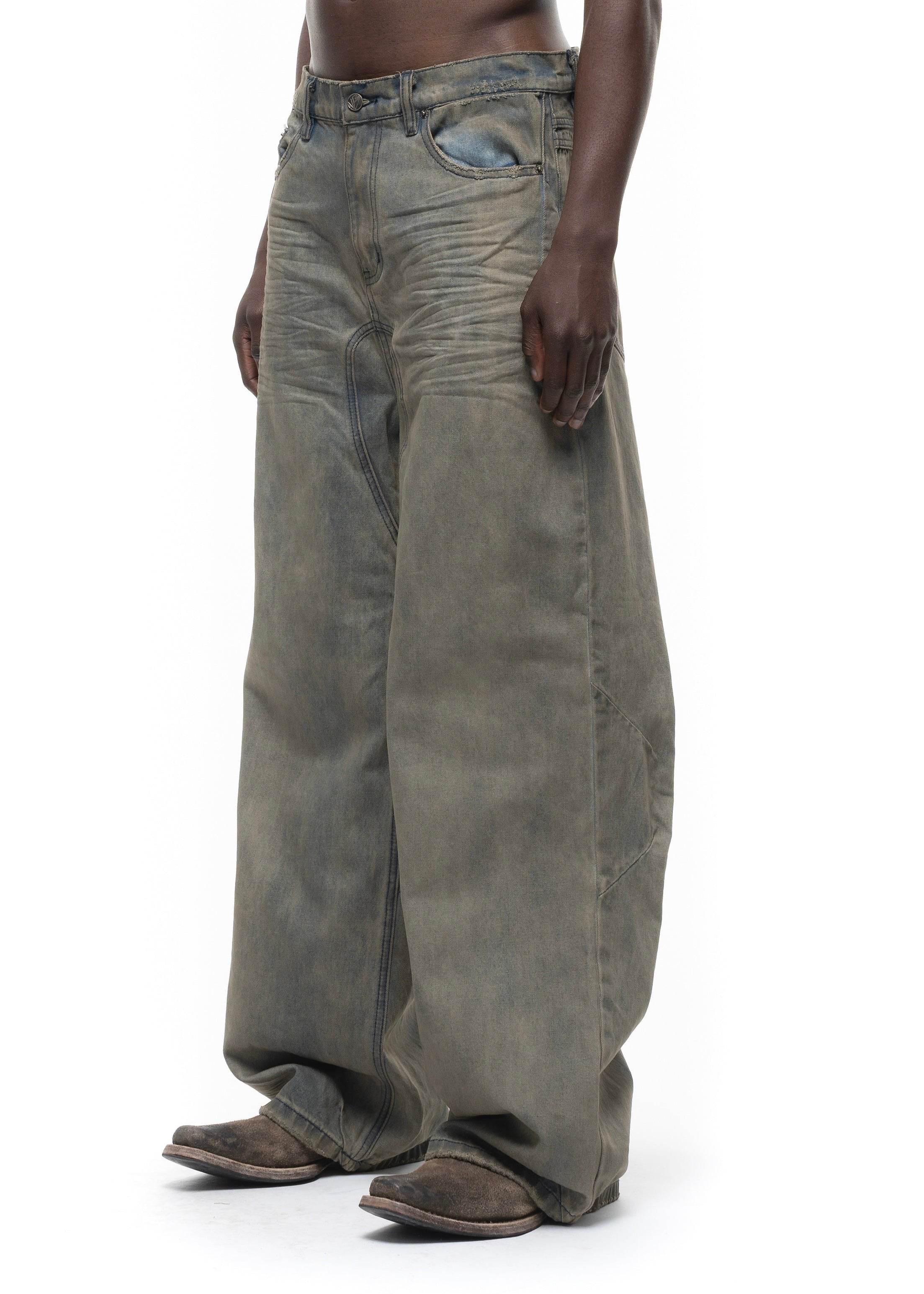 LOOSE EVERYDAY CONCRETE DUST DENIM – NO/FAITH STUDIOS