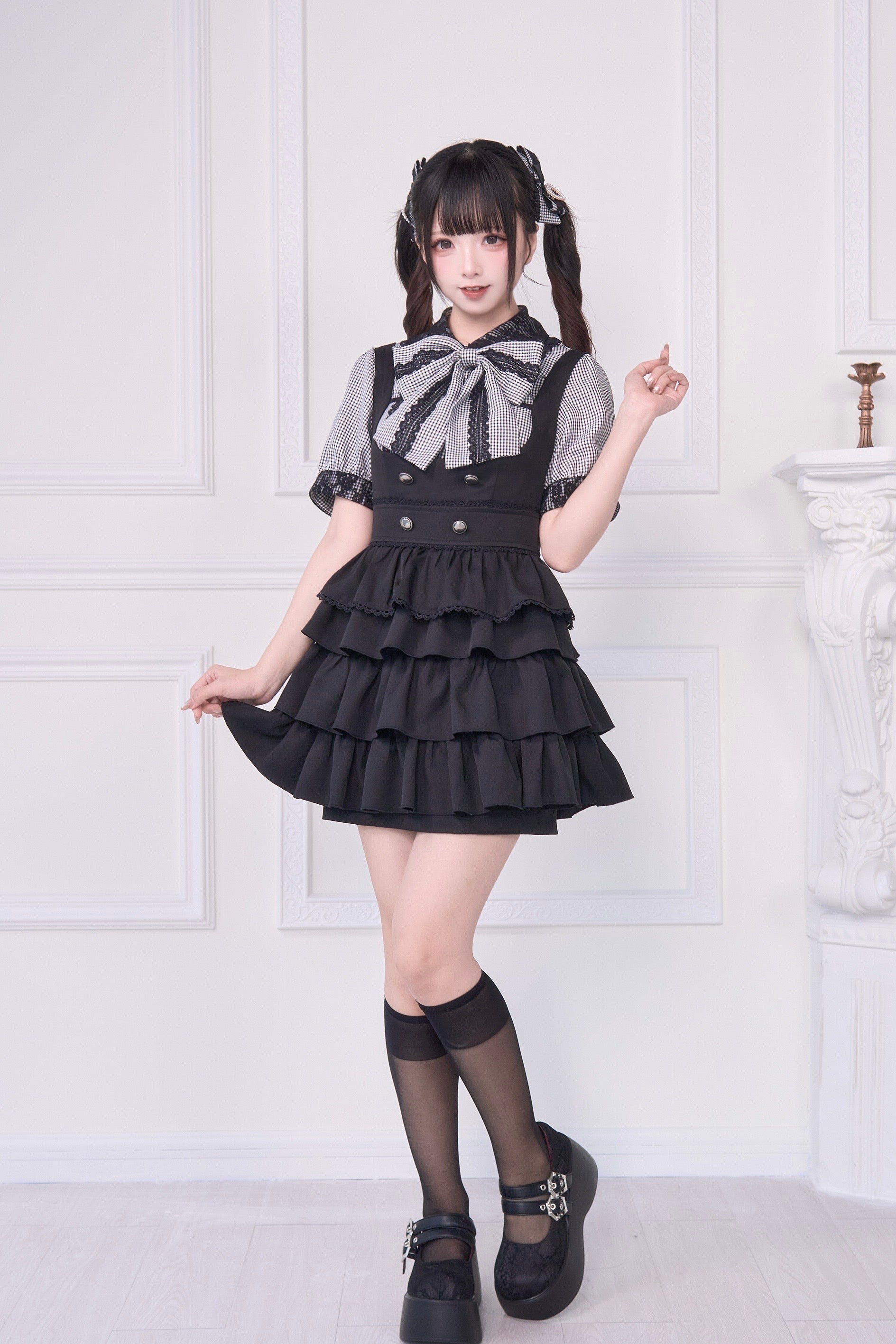 ゴスクロスプリント浴衣セット ホワイトNoGenki ゴスクロスプリント