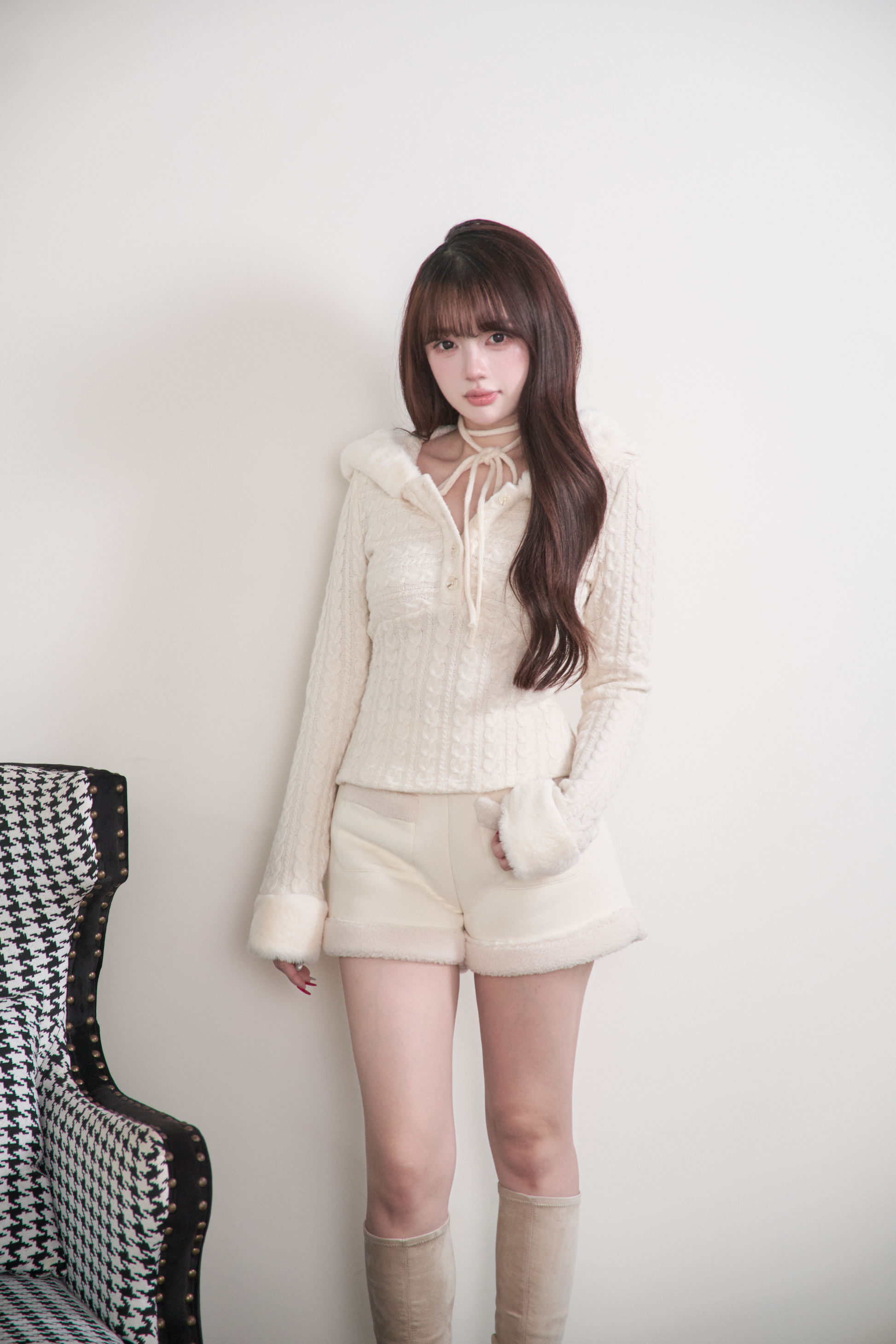 BunnyLis:リボンオフショルダーニットトップス – NoGenki