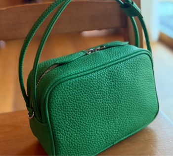 noies】レザーダブルハンドル2WAYミニボストン（ショルダーベルト付