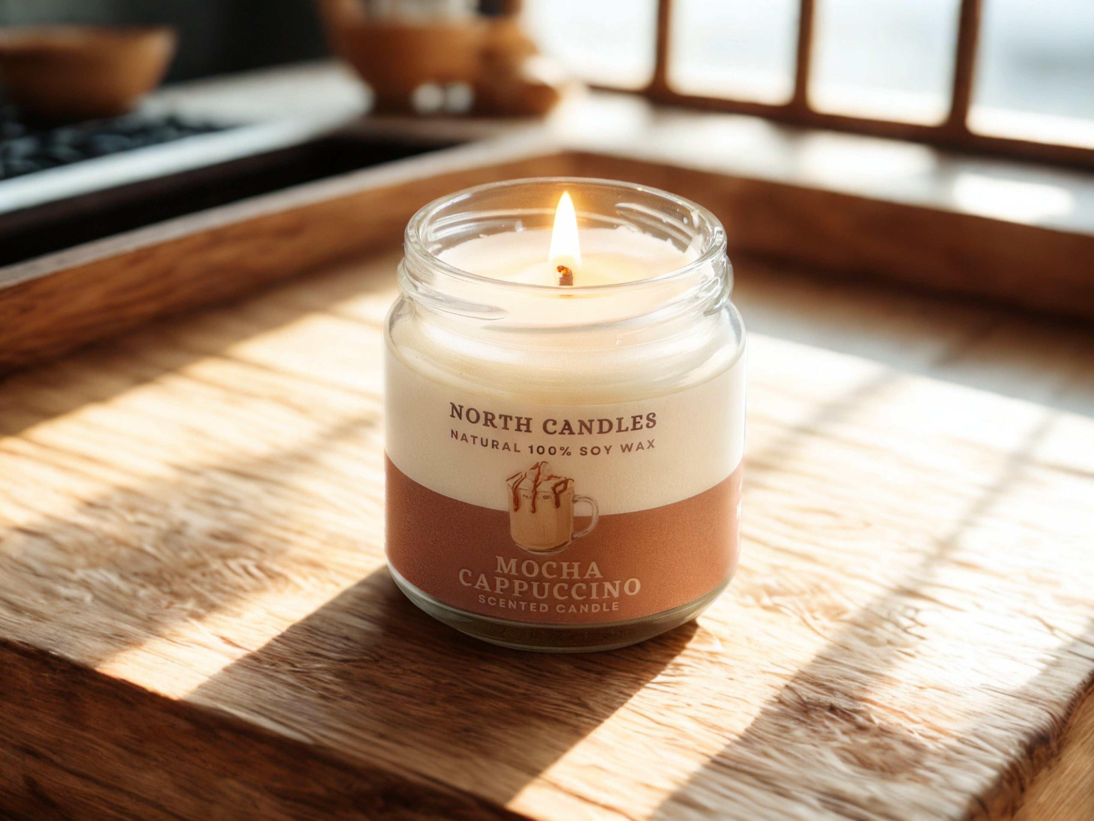 モカカプチーノビンキャンドル – North Candles