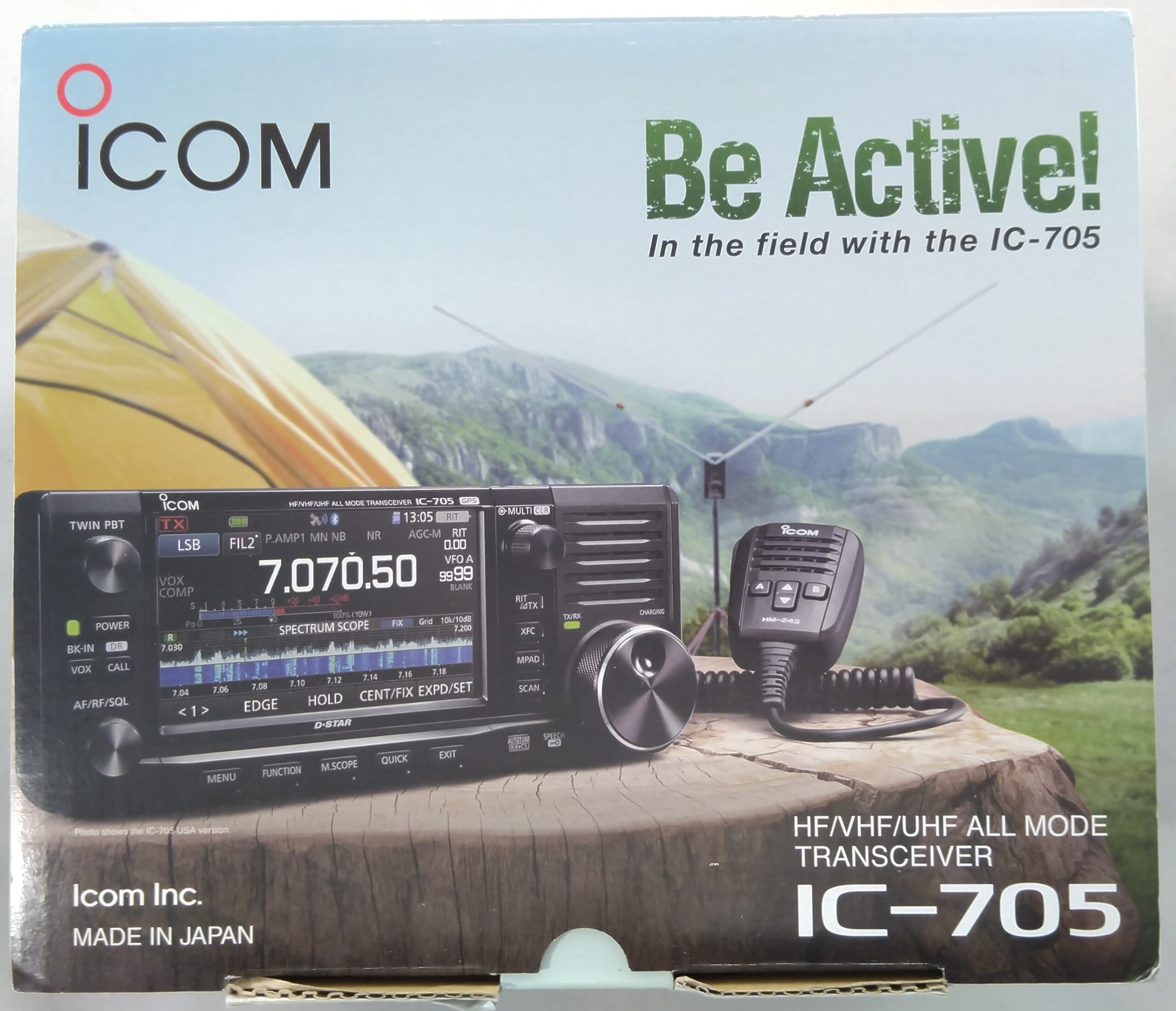 ICOM IC-705 HF/VHF/UHF All Mode Portable QRP 5W/10W Transceiver