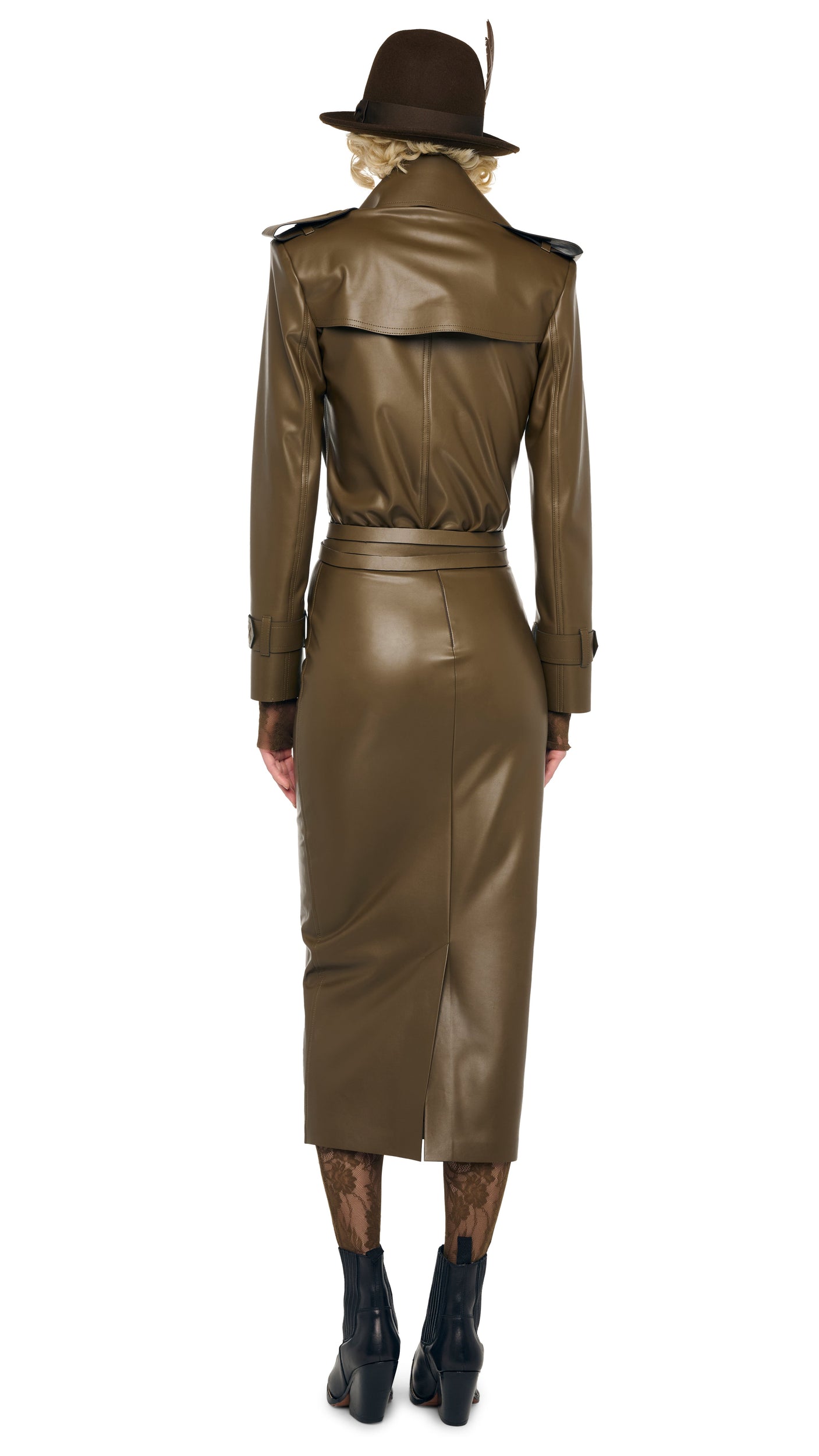 STRAIGHT SKIRT TO MIDCALF – Bark – Norma Kamali