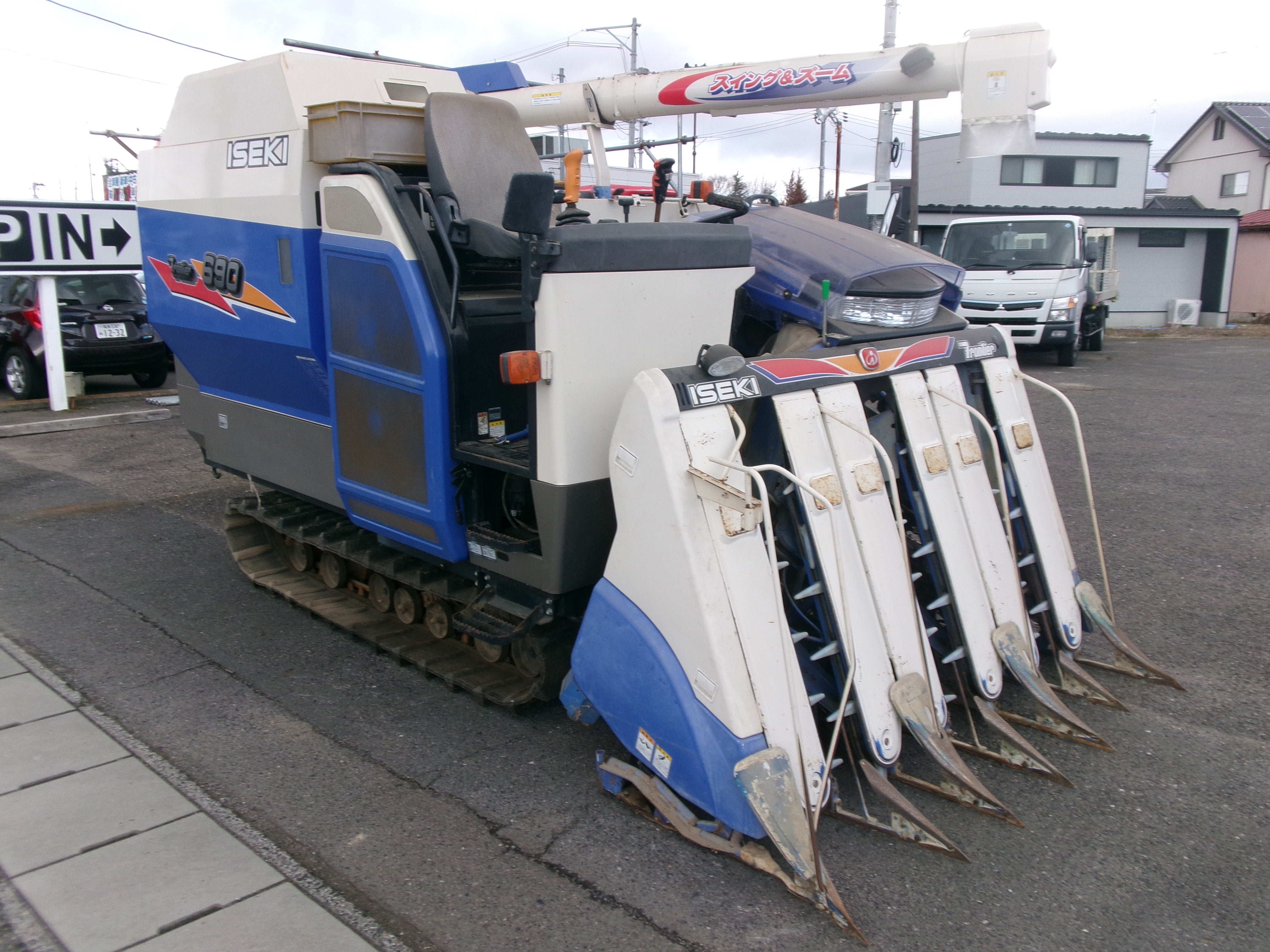 イセキ 中古 コンバイン HFZ690G ZAPLW 90馬力 – 農キング