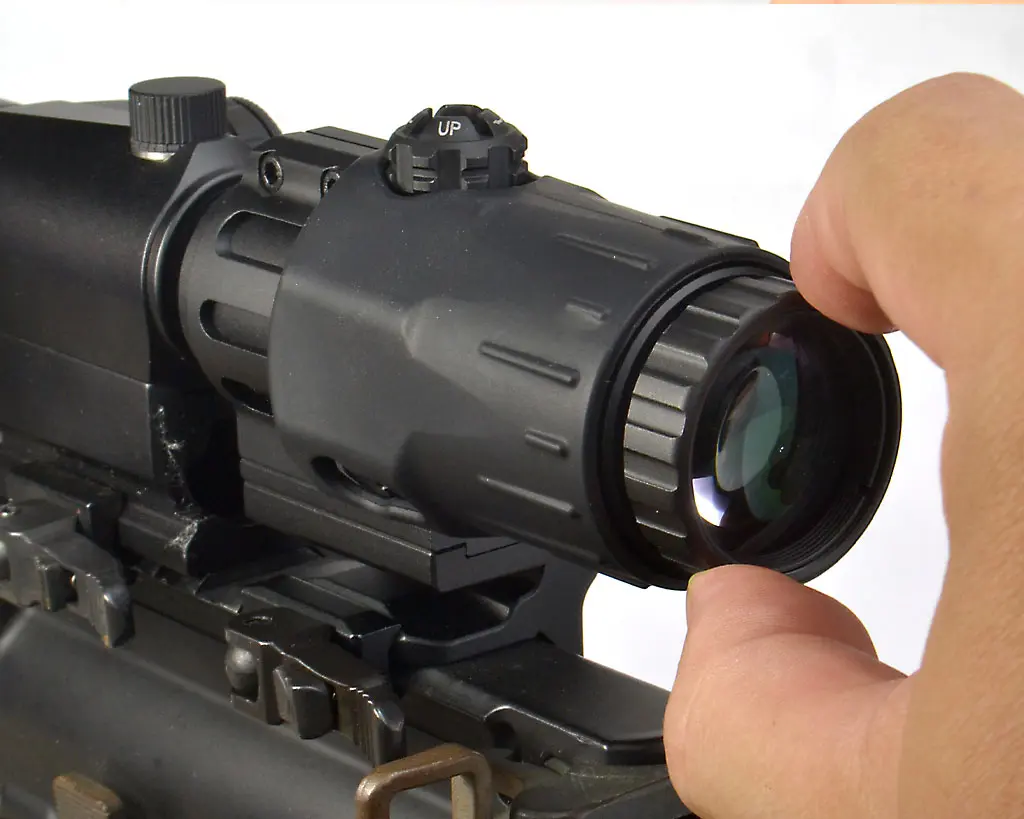 3X TACTICAL MAGNIFIER with Outer Rubber Cover | MAGNIFIER