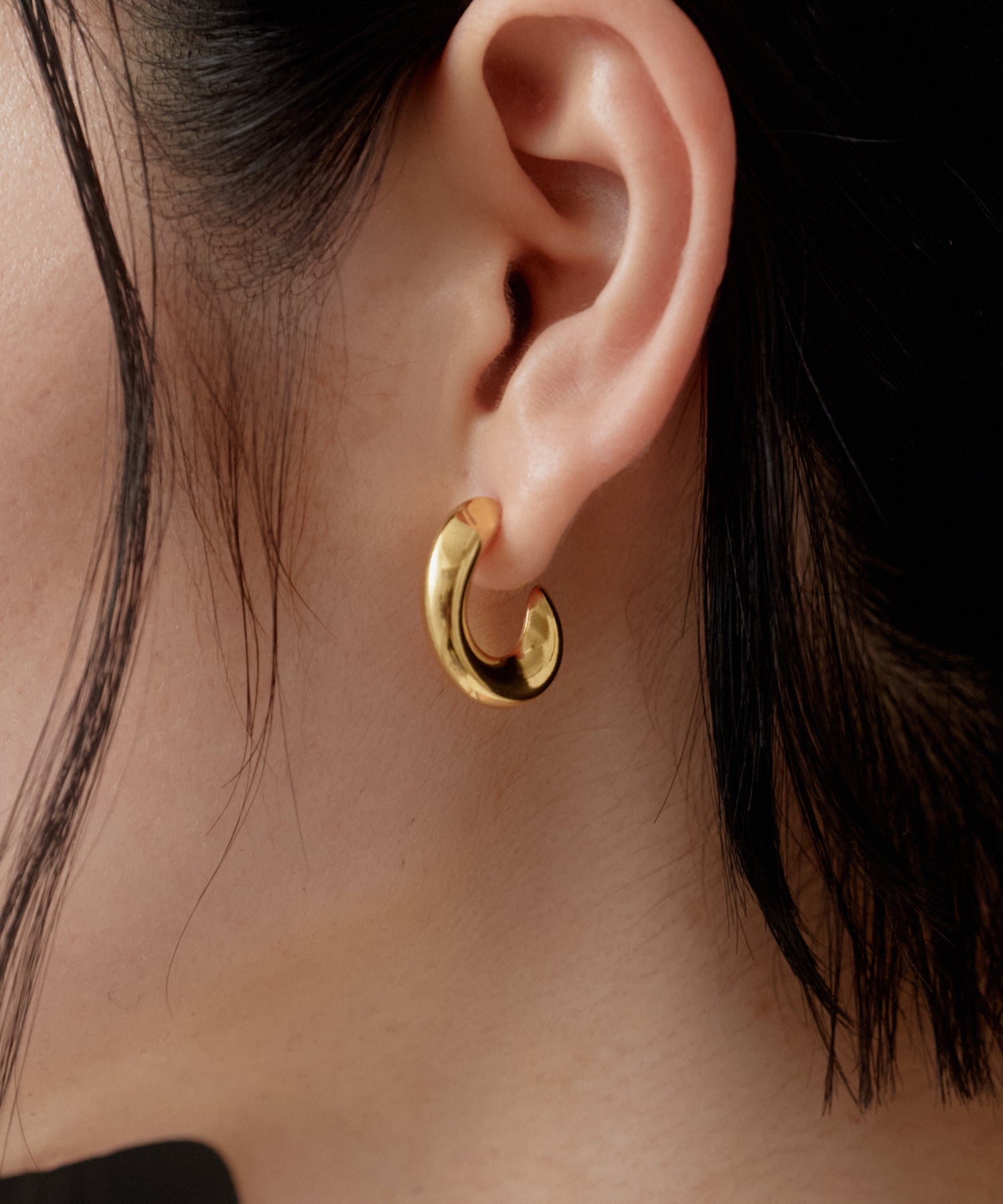 Nuance Hoop Pierce［Stainless］ | 大人のための毎日使えるピアス通販