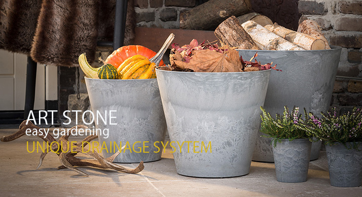 植木鉢/底面給水/軽量鉢】ARTSTONE アートストーン スクエアプランター