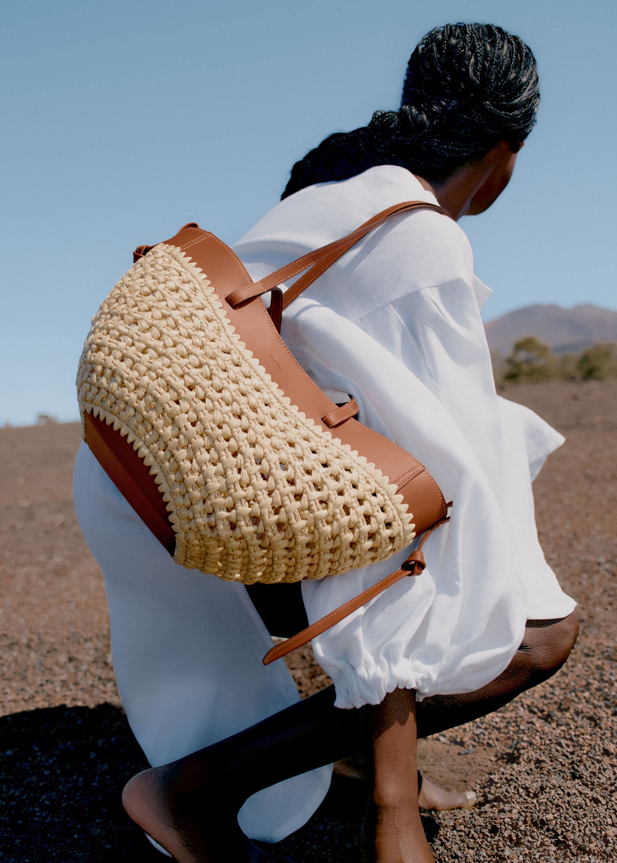 Polène | Bag - Cyme Mini - Raffia – Polène NL