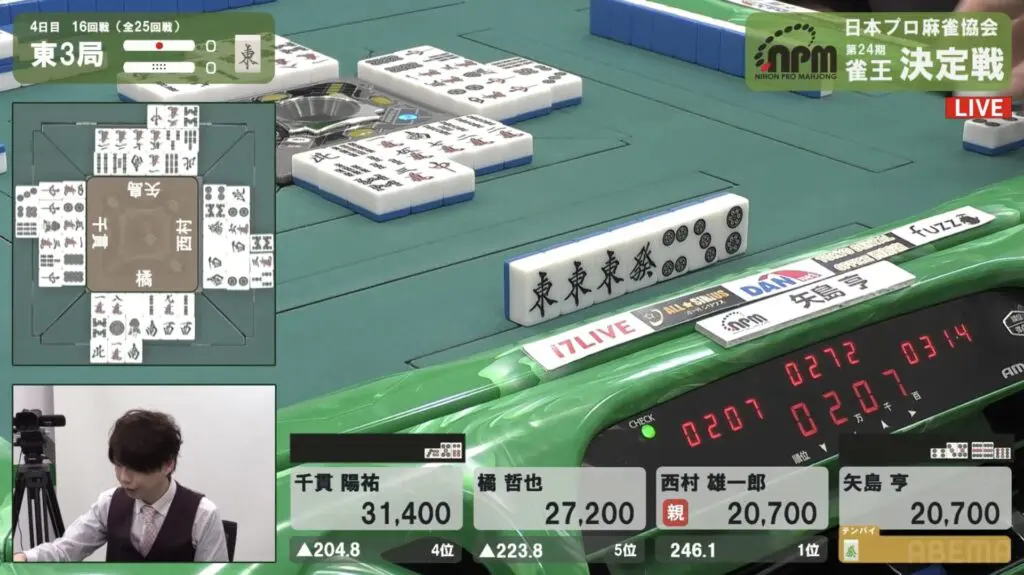 第24期雀王決定戦観戦記 4日目（16回戦） | 日本プロ麻雀協会