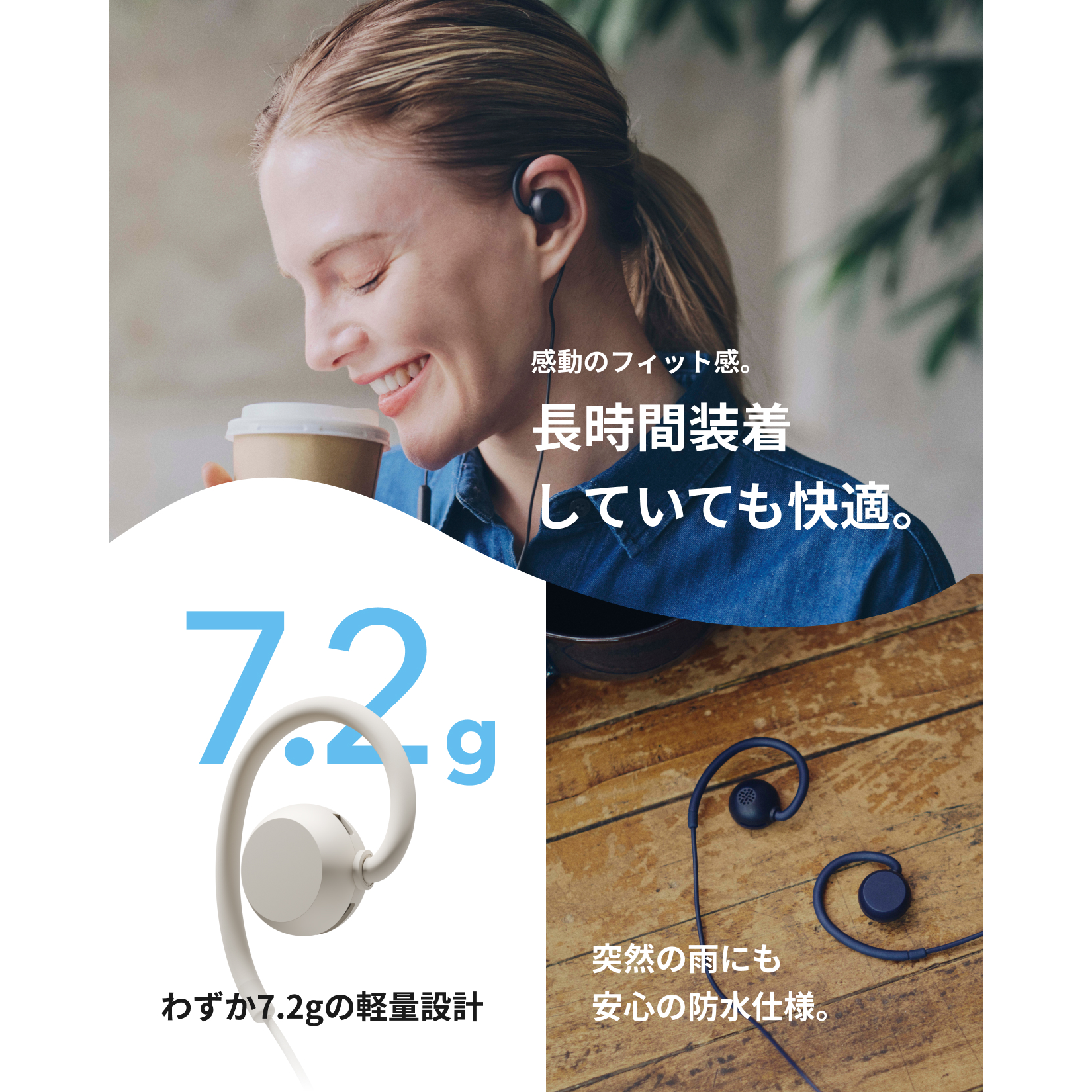 nwm WIRED (3.5mm) オープンイヤー型 有線 耳スピーカー | オープン