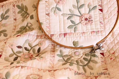 バラのアップリケ マンスリーキルト - 楽しむキルトノート2